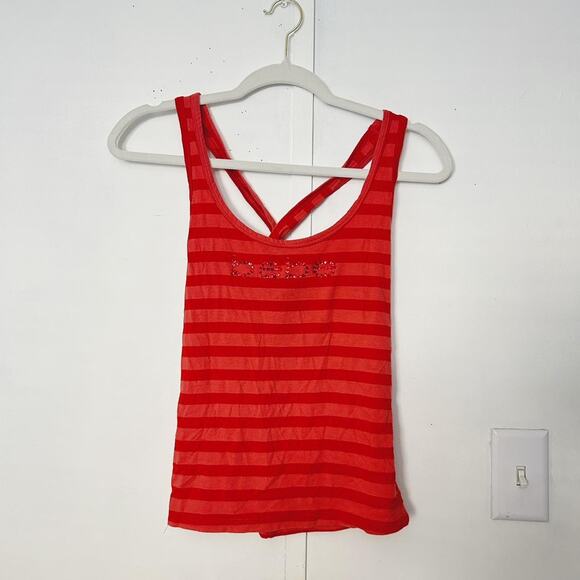 Y2K Bebe Striped Sleeveless Top - Picture 1 of 5
